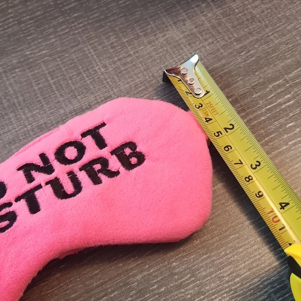 Super Soft Pink Sleep Mask with Fun Slogan